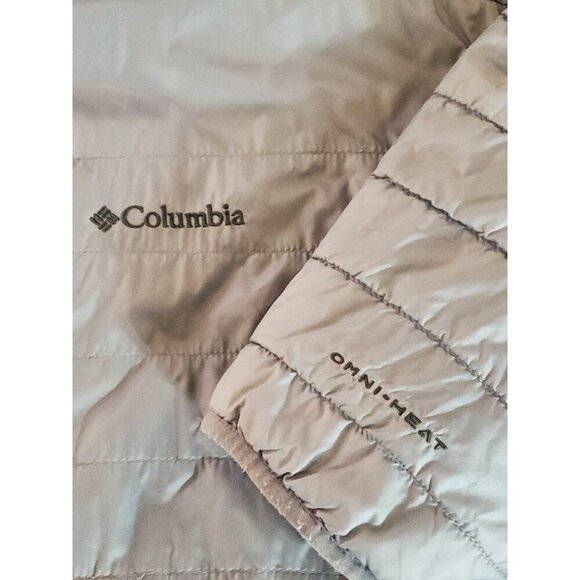 Columbia Omni-Heat Men's Puffer Jacket Size XLT Gray Full Zip Gorpcore Winter - Picture 11 of 13